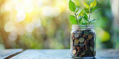 Fototapete - Infographic illustrating how to optimize savings with clear visuals and actionable tips, educational and engaging.