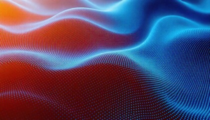 Poster - Abstract Dynamic Particle Flow: A Blend of Warm and Cool Hues