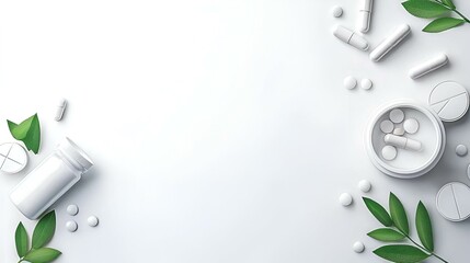 Poster - Minimalist Prescription Display, a clean white backdrop showcases an elegant prescription pad emphasizing simplicity and clarity in design.