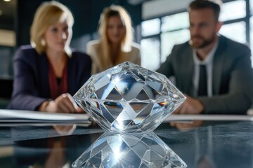 Diamond Shaped Object on Table