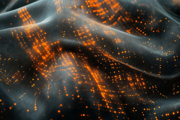 Poster - Digital privacy concept showcasing data protection with abstract patterns