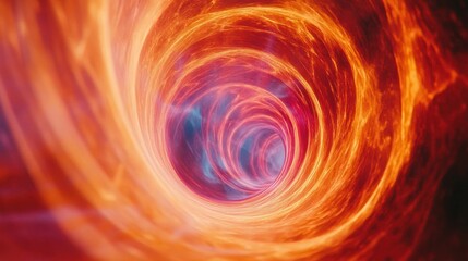 Aufkleber - Fiery Vortex: A Mesmerizing Tunnel of Light and Energy