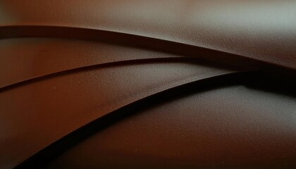 Aufkleber - textured brown leather surface with abstract wave patterns and embossed lines, ideal for background, designs, or artistic projects