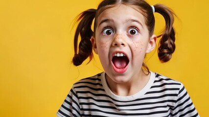 Wall Mural - The Surprised Girl Portrait