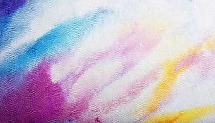 Aufkleber - vibrant abstract watercolor texture with colorful brush strokes on canvas, featuring blue, pink, yellow gradients, perfect for creative background or artistic projects

