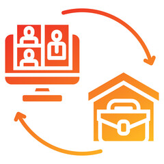 Poster - Hybrid Work Icon