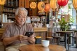 © Anna - Chinese Blogger Streaming From a Cozy Cafe With Minimalist Decor While Enjoying a Cup of Coffee