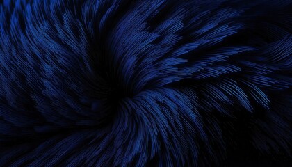 Poster - swirling blue abstract lines forming a dynamic vortex in a dark background, ideal for digital art, design, or texture use