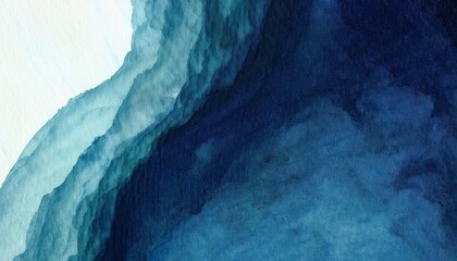 Poster - deep blue ocean meets icy shoreline in abstract aerial texture, perfect for modern backgrounds, digital art inspiration, and nature themed designs

