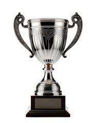 trophy cup isolated on transparent background