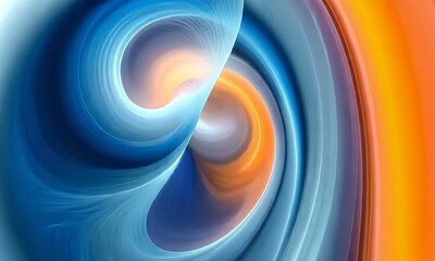 Wall Mural - Abstract swirl of vibrant colors creating a dynamic flow, evoking energy and movement in a digital art setting