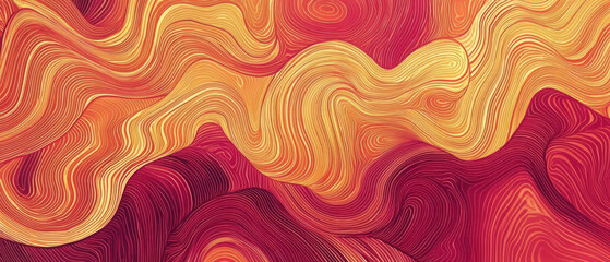 Poster - fluid patterns create an organic texture with vibrant colors and smooth gradients