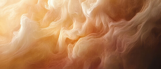 Poster - Dynamic flow of swirling textures and blended shades in abstract composition