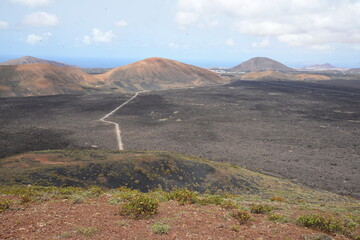 Poster - Landschaft bei Mancha Blanca auf Lanzarote