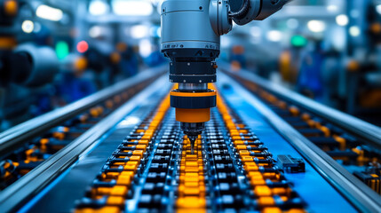 Poster - automated robotics enhancing manufacturing efficiency and reducing production costs