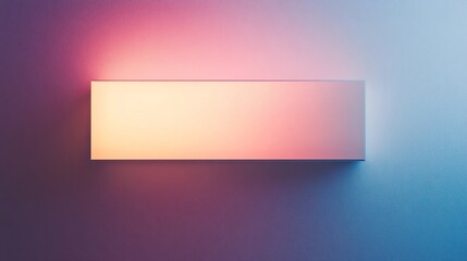 Poster - Minimalist neon light sign illuminating gradient wall background