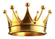© real graphics - golden crown isolated on white