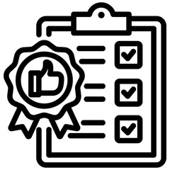 Poster - Reliability Standard Outline Icon