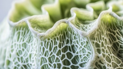 Poster - Closeup of a Green Plants Intricate Textured Surface