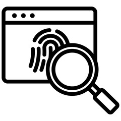 Poster - Digital Forensic Outline Icon