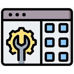 Poster - Service Catalogue Outline Color Icon