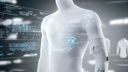 Poster - Advanced Robotic Humanoid Displays Futuristic Technology