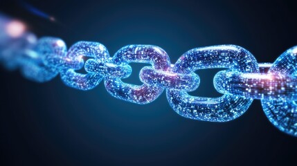 Aufkleber - Digital Chain Links Representing Secure Data Connections
