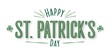 © Diana - Minimalist 'Happy St. Patrick’s Day' typography with simple green shamrock illustrations on a white background. Perfect for modern and clean holiday-themed designs.