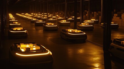 Poster - Autonomous Robots Transporting Packages In A Warehouse