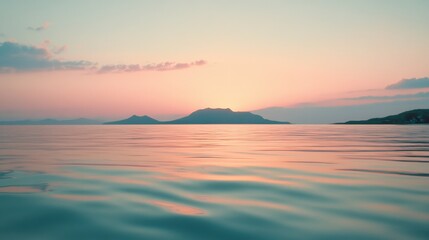 Wall Mural - seascape in early morning sunrise over sea nature landscape