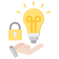 Poster - Intellectual Property Flat Icon