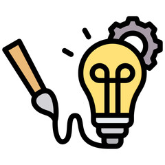 Poster - Creativity Outline Color Icon