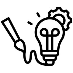 Poster - Creativity Outline Icon