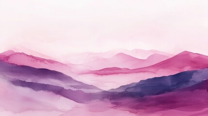 Wall Mural - abstract background, gentle gradients transitioning from pastel lavender to rich plum with a delicat