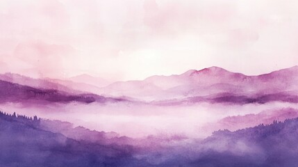 Wall Mural - abstract background, gentle gradients transitioning from pastel lavender to rich plum with a delicat