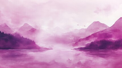 Wall Mural - abstract background, gentle gradients transitioning from pastel lavender to rich plum with a delicat