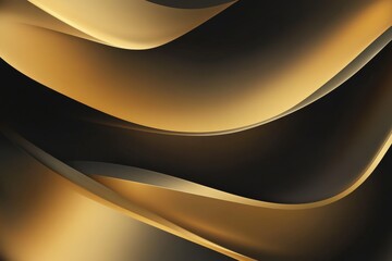Wall Mural - A sophisticated abstract gradient background with muted gold and charcoal.featuring luxurious color transitions.focusing on elegance and depth.ideal for high-end branding