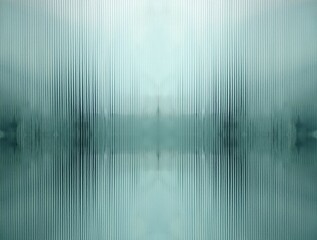 Poster - A hazy, textured glass surface, reflecting a faint, indistinct scene beyond.