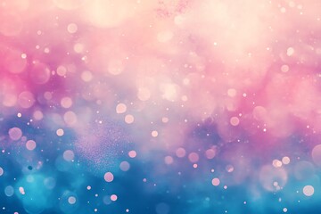 Pink and blue pastel gradient background with a soft  grainy texture  grain noise  and a bokeh blur effect  The pink blurred background is suitable for design and as a banner template