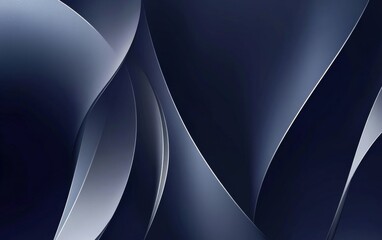 Wall Mural - A sophisticated abstract gradient background with rich navy and metallic silvers.featuring luxurious color transitions.focusing on elegance and depth.ideal for premium branding