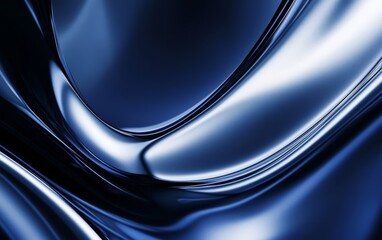 Wall Mural - A sophisticated abstract gradient background with rich navy and metallic silvers.featuring luxurious color transitions.focusing on elegance and depth.ideal for premium branding