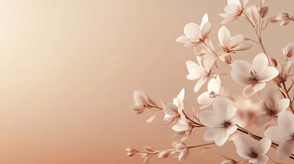 Sticker - Blooming magnolia flowers creating a beautiful spring background