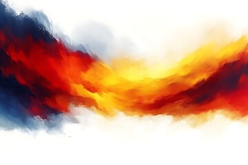 Wall Mural - Abstract fiery and smoky cloudscape.