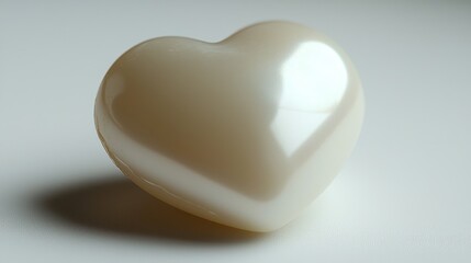 Poster - Heart-Shaped Object with Smooth Surface and Gentle Light Reflection
