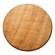 © Usman - Round Wooden Board Natural Light Wood Texture Circular Wooden Coaster Empty Rustic Surface Top View