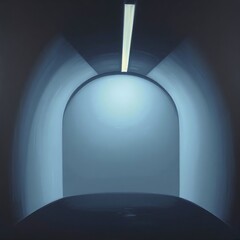 Wall Mural - Abstract tunnel with light.