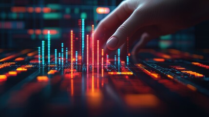 Poster - Interactive Data Visualization: A Futuristic Technological Landscape