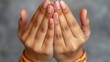 © VideoStones - Peaceful Hands in Prayerful Gesture Close-up