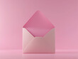 © namdarcreative - Open empty pink letter