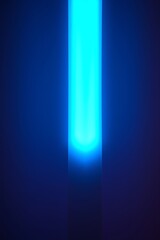 Wall Mural - Glowing blue light beam.